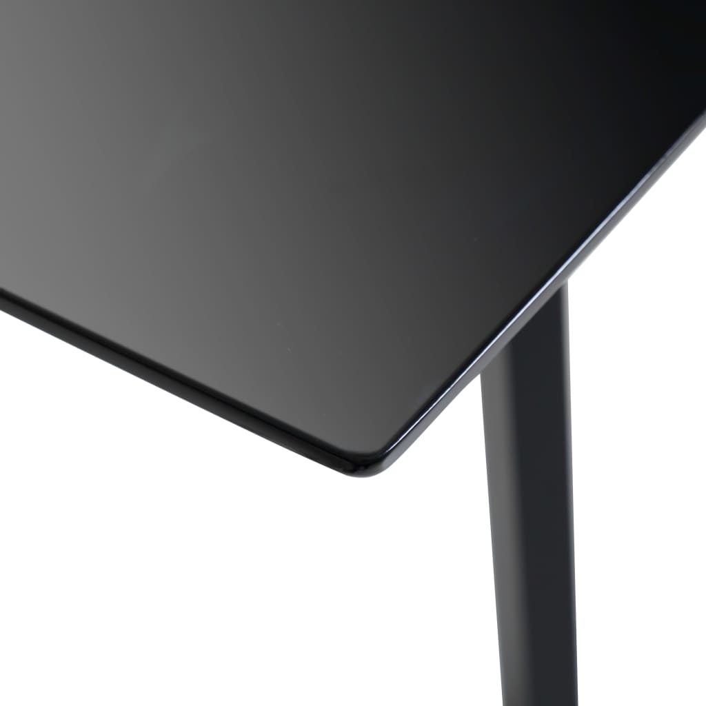 Dining Table High Gloss Black 180x90x76 cm MDF