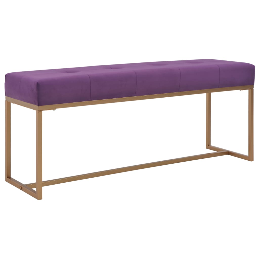 Bench 120 cm Purple Velvet