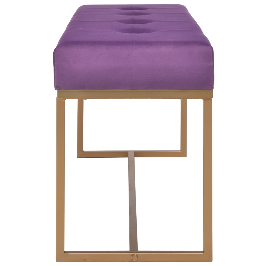Bench 120 cm Purple Velvet