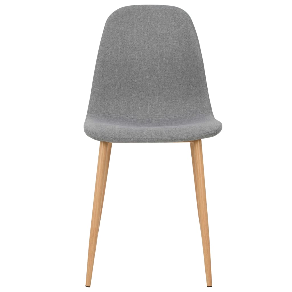 Dining Chairs 6 pcs Light Grey Fabric - 45×55×85cm