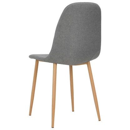 Dining Chairs 6 pcs Light Grey Fabric - 45×55×85cm