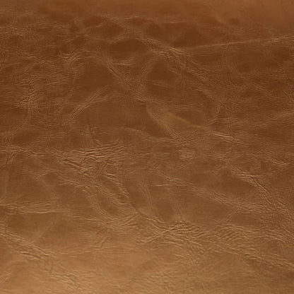 Tub Chair Brown Faux Leather