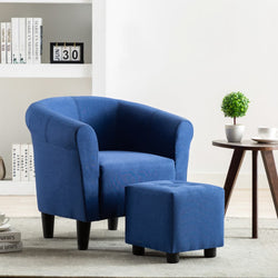 Armchair Blue Fabric
