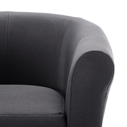 Armchair Black Fabric