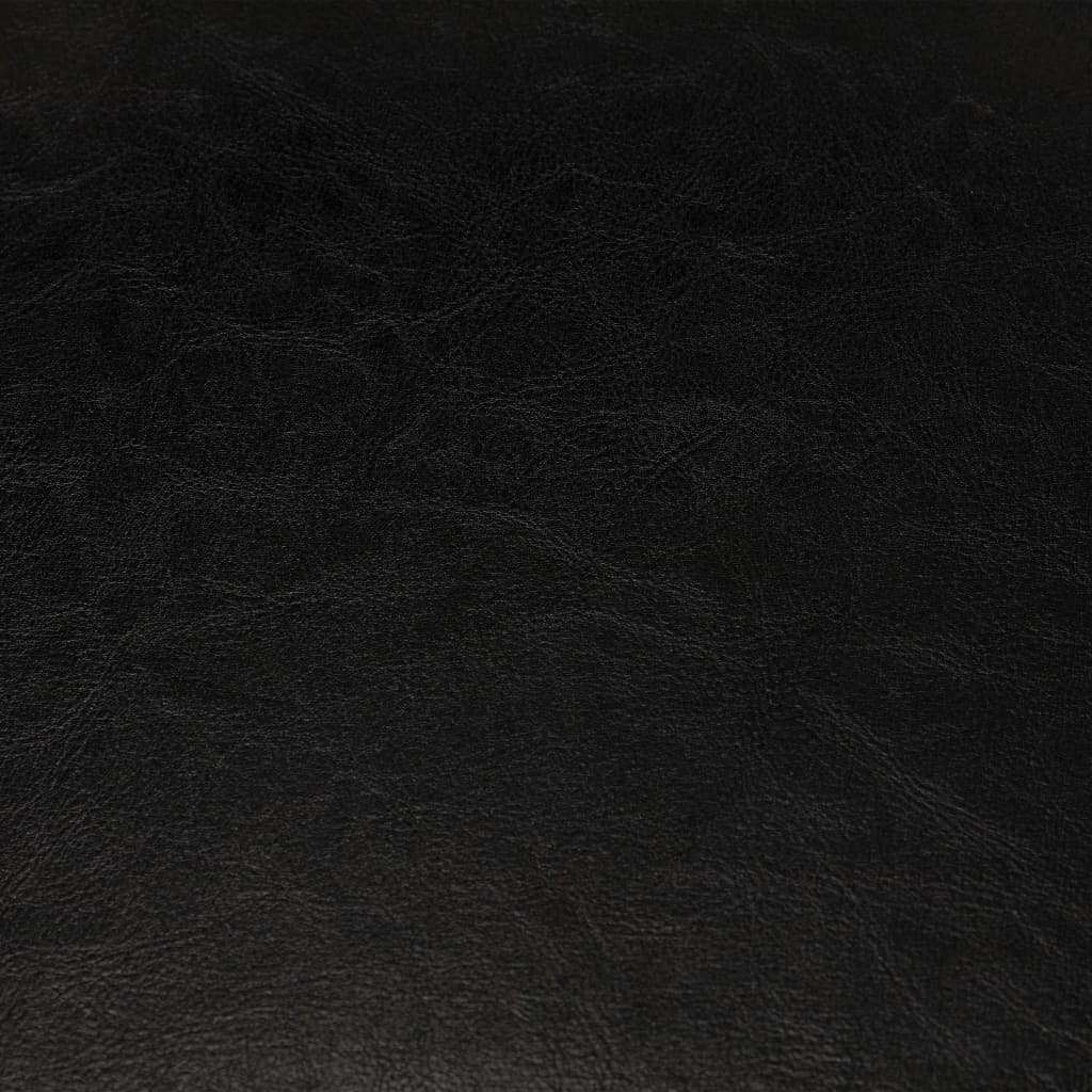 Tub Chair Black Faux Leather