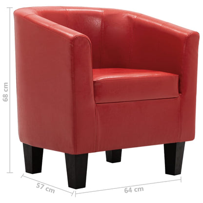 Tub Chair Red