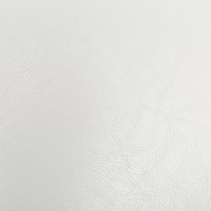 Tub Chair Faux Leather with Footstool White