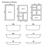 Pan Lids 2 pcs Stainless Steel