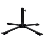 Umbrella Stand with Weight Plates Black