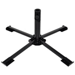 Umbrella Stand with Weight Plates Black