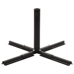 Umbrella Stand with Weight Plates Black