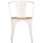 Dining Chairs 2 pcs White Solid Mango Wood