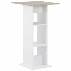 Bar Table White 60x60x110 cm