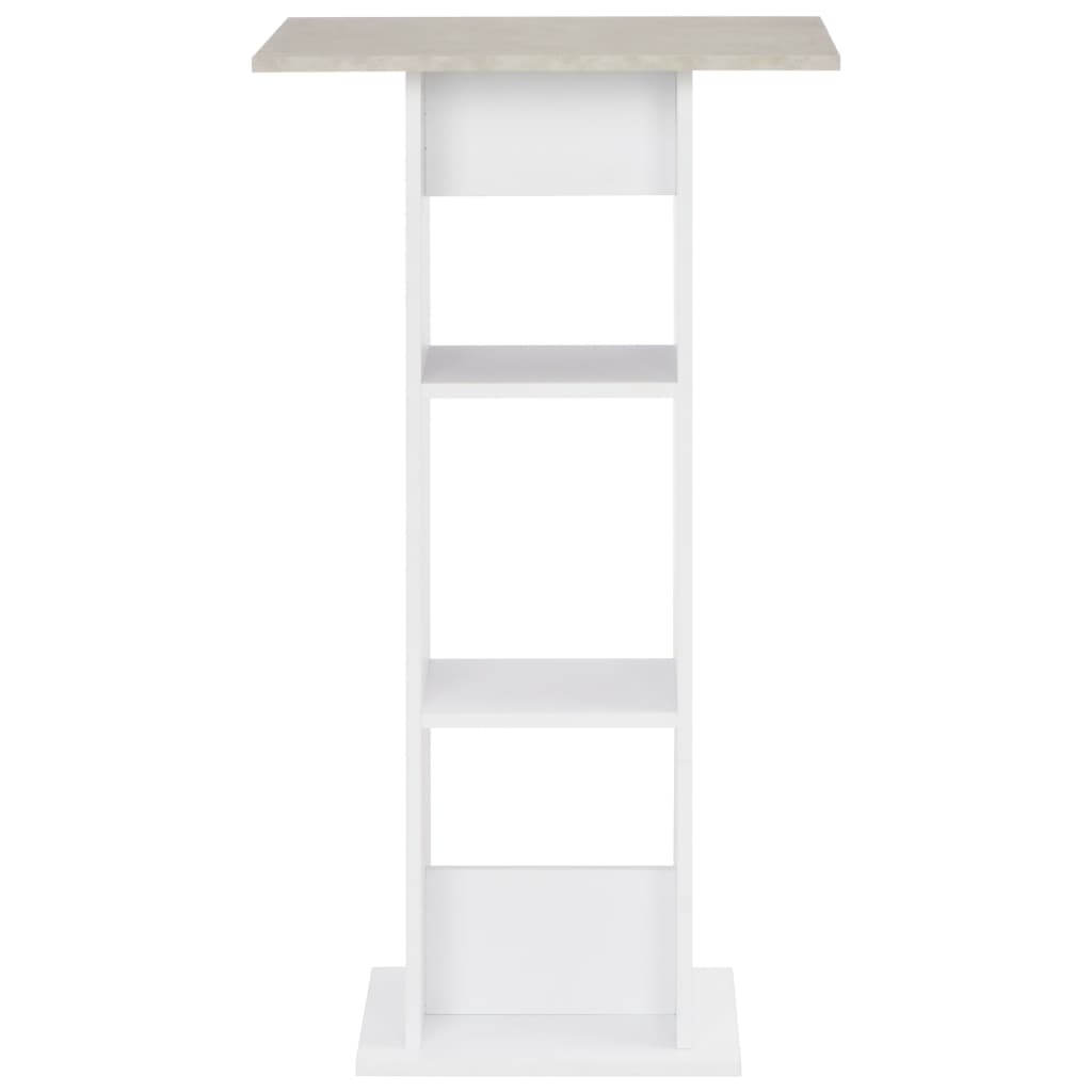 Bar Table White 60x60x110 cm