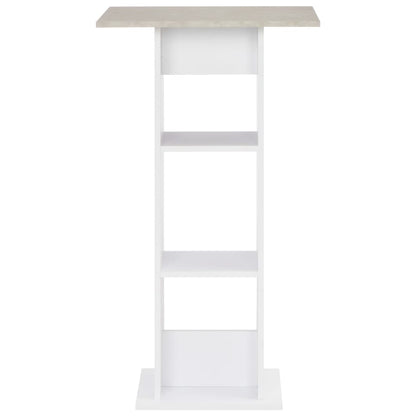 Bar Table White 60x60x110 cm