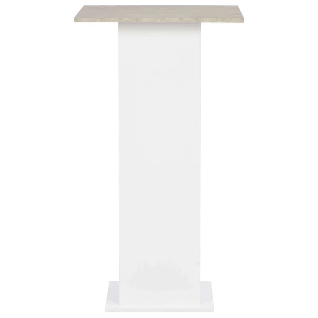 Bar Table White 60x60x110 cm