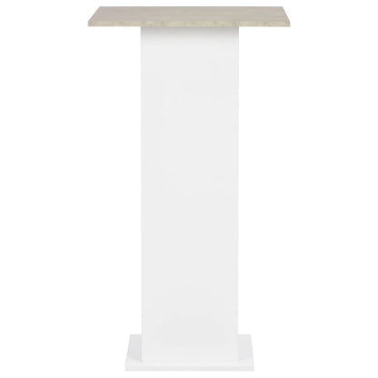 Bar Table White 60x60x110 cm