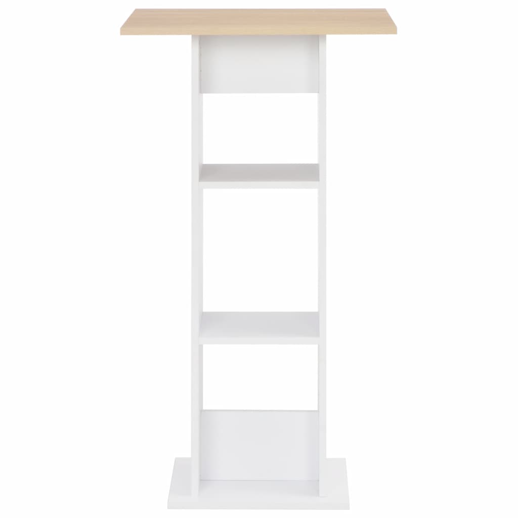 Bar Table White 60x60x110 cm