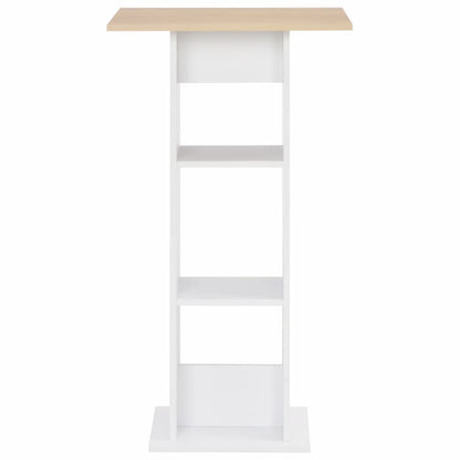 Bar Table White 60x60x110 cm
