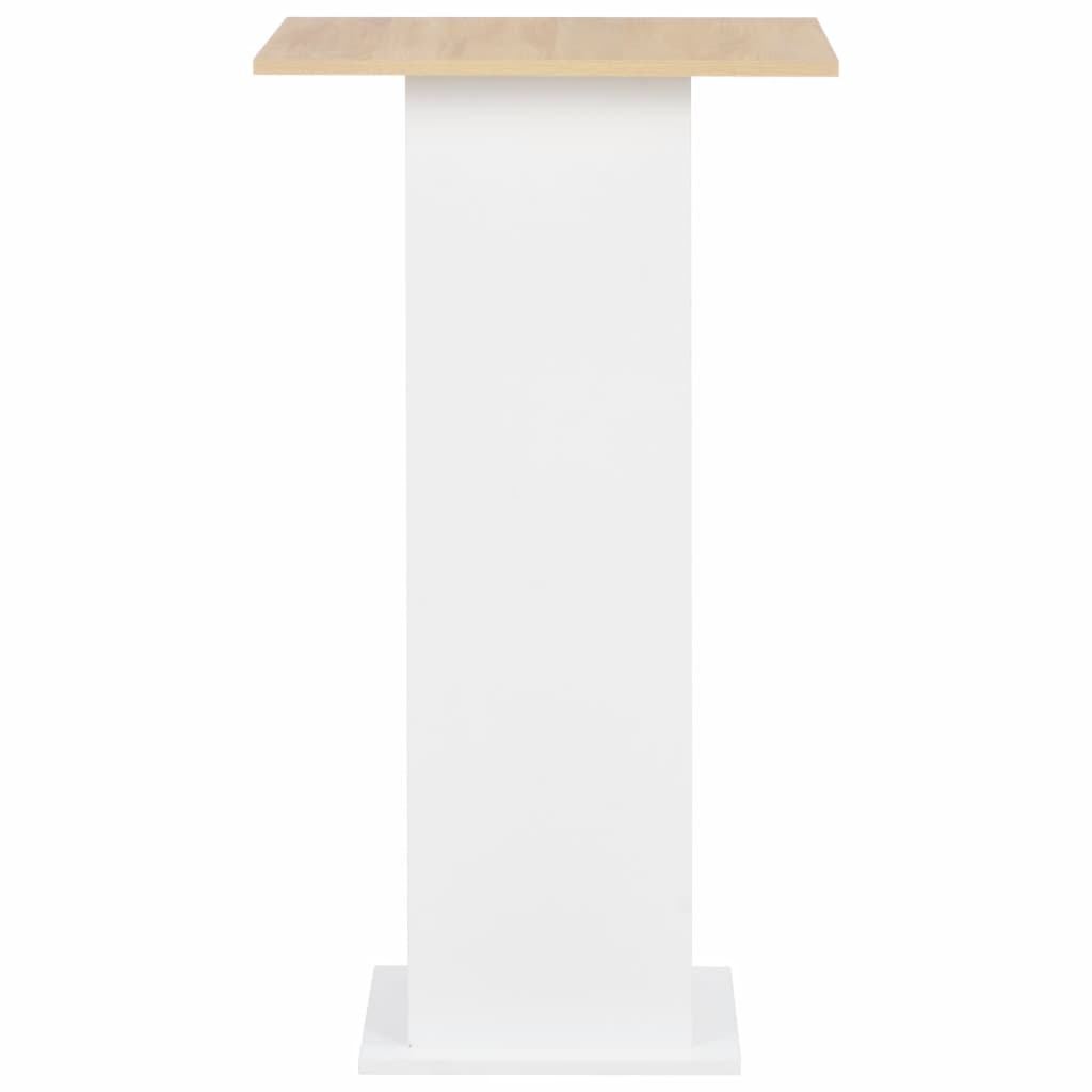 Bar Table White 60x60x110 cm