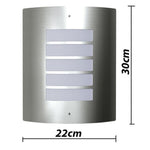 2 Stainless Steel Waterproof Wall Lights 60W
