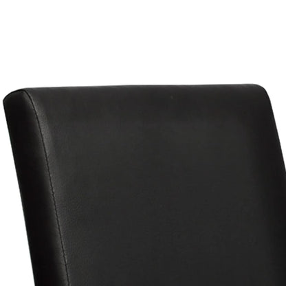 Dining Chairs 2 pcs Black Faux Leather