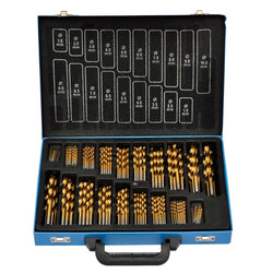 170-Piece Titanium Drill Bit Set in Metal Box HSS TI