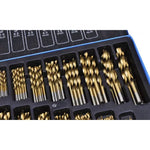 170-Piece Titanium Drill Bit Set in Metal Bo HSS TI