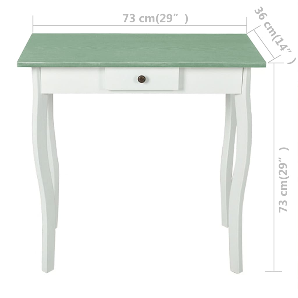 Console Table Mdf White And Greyish Brown
