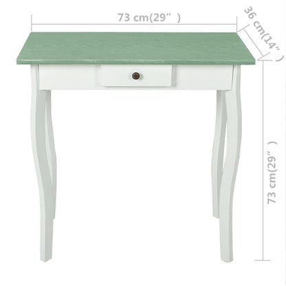 Console Table Mdf White And Greyish Brown