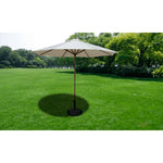 Umbrella Base 30 kg Black Steel and Cement