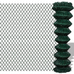 Chain Link Fence Galvanised Steel / Green