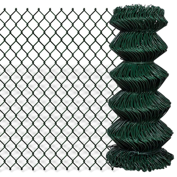  Chain Link Fence Galvanised Steel ,Green