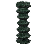 Chain Link Fence Galvanised Steel Green Colour
