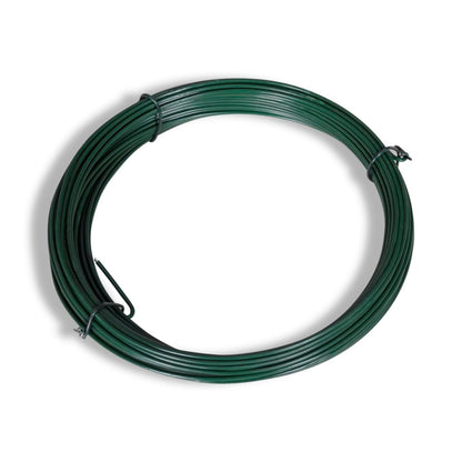 Chain Link Fence with Posts Galvanised Steel 1.25x25 m Green