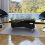 Coffee Table Shape-Adjustable High Gloss Black