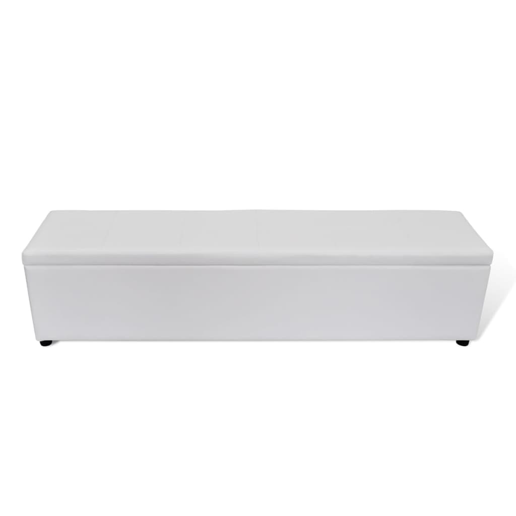 Storage Bench White Large Size