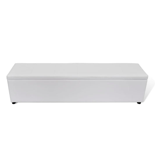 Storage Bench White Large Size