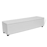 Storage Bench White Large Size