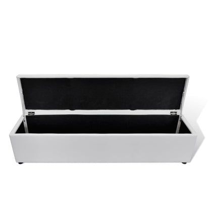 Storage Bench White Large Size