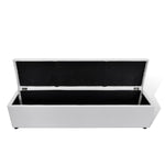 Storage Bench White Large Size