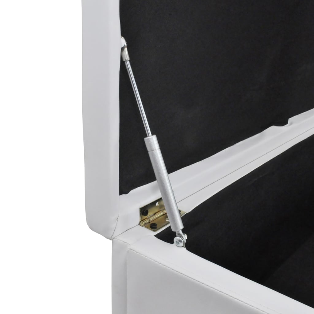 Storage Bench White Large Size