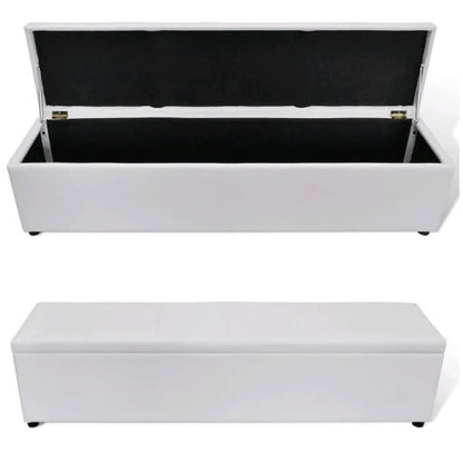 Storage Bench White Large Size