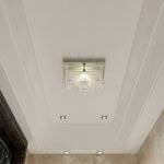 Ceiling Lap Glass Square Crystal