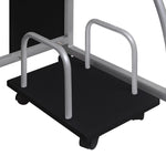 Mobile Computer Desk with Pull Out Tray Black