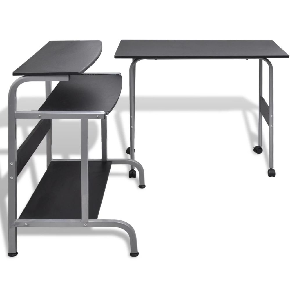 Computer Desk Adjustable Workstation Black