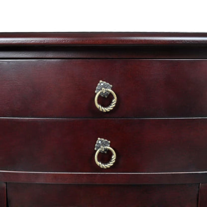 Nightstand With 2 Drawers Brown