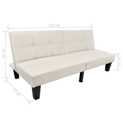 Sofa Bed Adjustable Beige