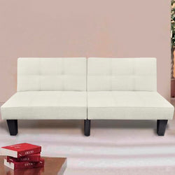 Sofa Bed Adjustable Beige