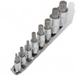 12-Point Bit Set Socket Wrench Set 8 pcs on Strip